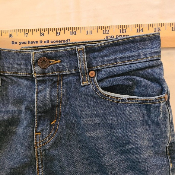 Levi's 515 Boot Cut Mid Rise Jeans Med Wash Back Pocket Detail, Womens Size 4S - Picture 6 of 10